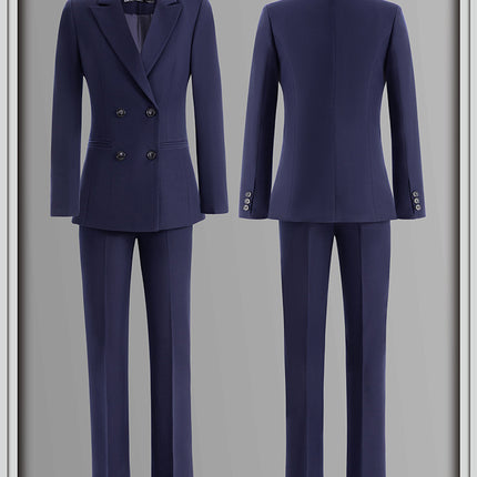 Cross-Border High-End Professional Blazer Suit for Women, Hotel Front Desk Uniform, Jewelry Store Workwear, Spring and Autumn