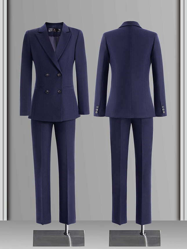 Cross-Border High-End Professional Blazer Suit for Women, Hotel Front Desk Uniform, Jewelry Store Workwear, Spring and Autumn