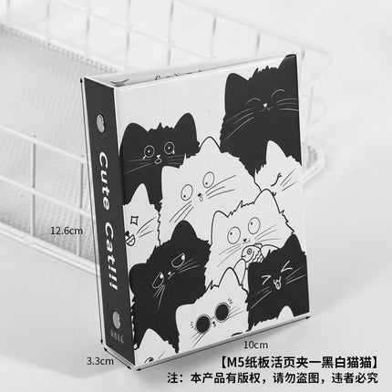 To build the future M5 card book hard case portable loose-leaf storage book cardboard cute girl heart binder case