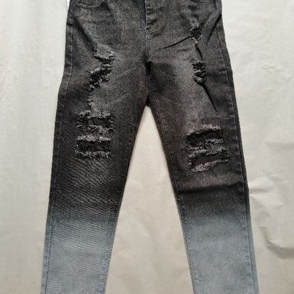 Leggings Slim-fit AliExpress Trendy Foreign Trade Cowboy New wish European and American Leggings Men's Pants with Holes Cross-border Exclusive