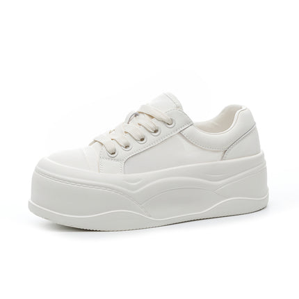 Women's White Sneakers 2026 Summer New Thick-Soled Height-Increasing Versatile Breathable Mesh Casual Lightweight Trendy Sports Shoes