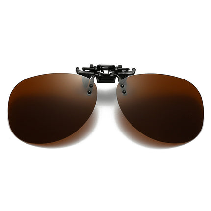 Popular Toad Mirror Sunglasses, Polarized Clip-On Night Vision Goggles for Men and Women, Flip-Up Glasses Clip-On Manufacturer Direct