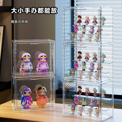 Blind Box Storage Display Stand Desktop Transparent Dustproof Acrylic Lego Bubble Mate Storage Cabinet Hand Display Box