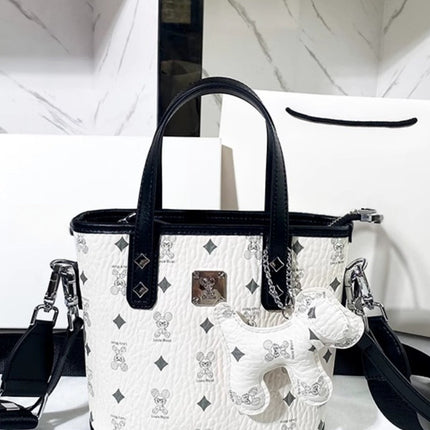 Hong Kong Pu Single-Shoulder Textured Crossbody Small Tote Bag for Women 2026 New Style Textured Handbag Basket Bag for Women