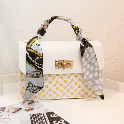 Cross-Border Export Fashion Handbags 2023 Small Bags Wholesale Printed Small Square Bags Chain Bags Crossbody Bags Shoulder Bags