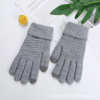 Wool gloves gray / One size fits all