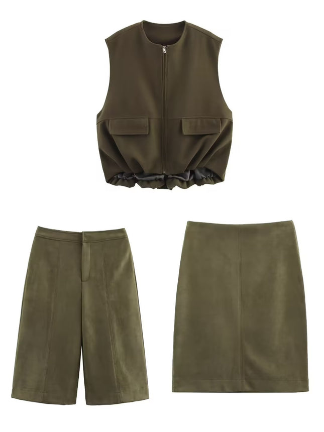 Za Cross-Border Amazon Hot-Selling Wholesale 2025 New European and American Style Suede Texture Bomber Jacket in Stock