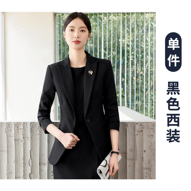 Suit Dress Suit Women's Professional Formal Wear Spring & Fall 2025 New Elegant Slim Fit High-End Small Suit Jacket