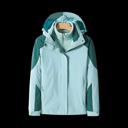 Rush Clothes Custom Logo Women's Three-in-One fleece-lined Thickened Two-Piece Fashion Brand Couple's Detachable Jacket in Autumn and Winter