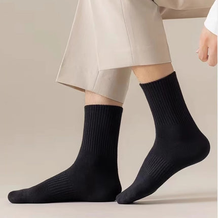 Zhuji socks summer thin men's sweat-absorbent deodorant boat socks short socks long tube cotton men's towel bottom mid-tube socks