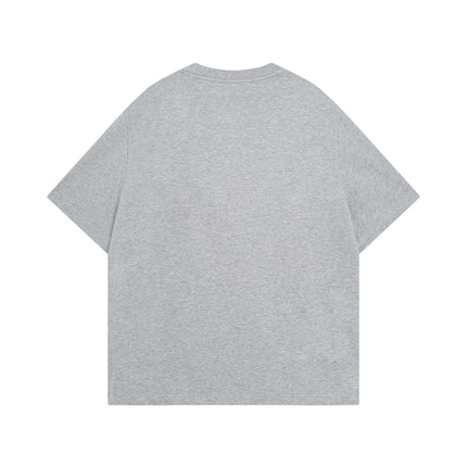 Guochao High Street Apple Letter Print Short-sleeved T-shirt Unisex Trendy Brand Loose Casual Hip-hop Top Ins