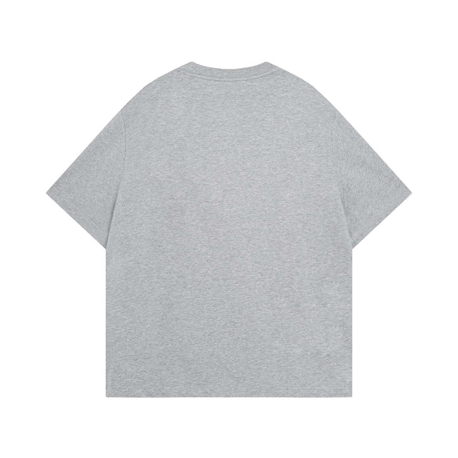 Guochao High Street Apple Letter Print Short-sleeved T-shirt Unisex Trendy Brand Loose Casual Hip-hop Top Ins