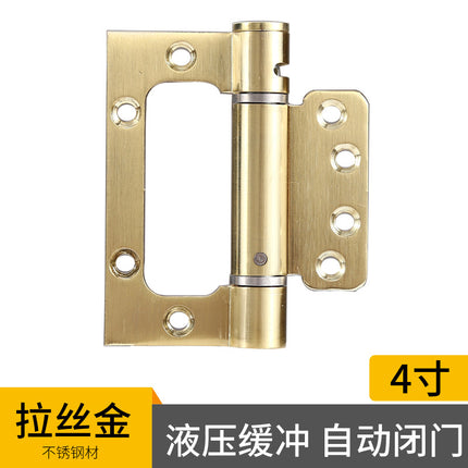 Invisible door spring female and female hinge slot-free with damping automatic door closing dark door artifact spring hinge