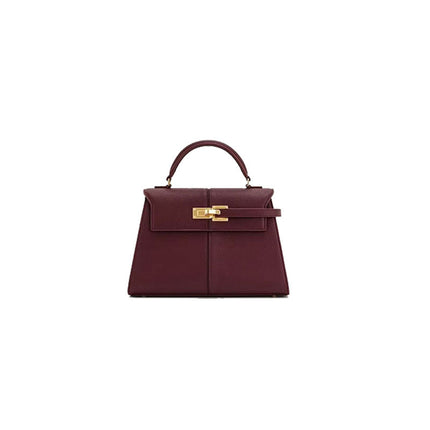 [Cross-border] jwpei ladder bag portable high-end fashion Kelly bag simple shoulder messenger bag leather women's bag