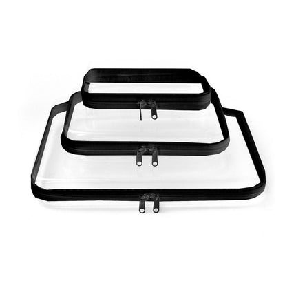 2024 Amazon PET Travel Storage Bag suit Wash Cosmetics Storage Home Zipper Toy Hard Plastic