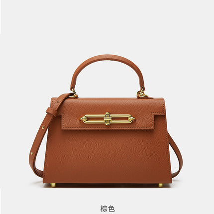 High-end French Kelly Bag Summer New Macaron Light Luxury All-match Flip Small Square Bag Shoulder Crossbody Bag