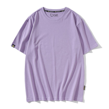 [tide brand loose] men and women 200g combed cotton advertising shirt 40 cotton round neck T-shirt class clothing group clothing