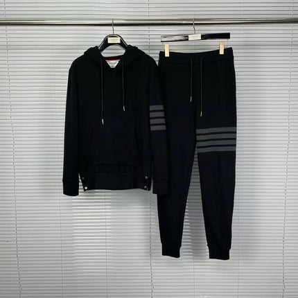 Factory Direct autumn and winter New TB sweater sweatpants new color matching classic Dark four bars casual suit men and women