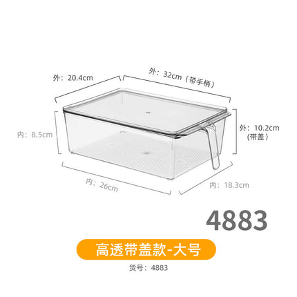 Storage box with lid storage box transparent acrylic kitchen cosmetics sundries station snacks toys clothes books