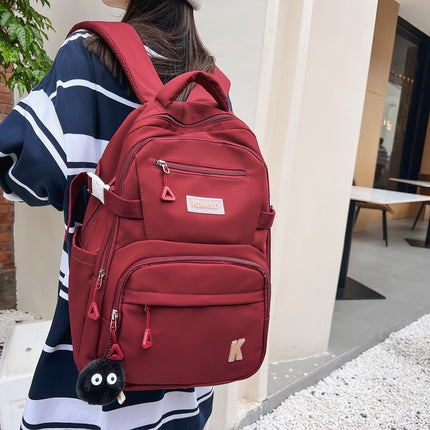 Backpack Large Capacity Female South Korea All-match High School Student College Student Schoolbag Mori Trendy Brand Junior High School Student Waterproof Backpack