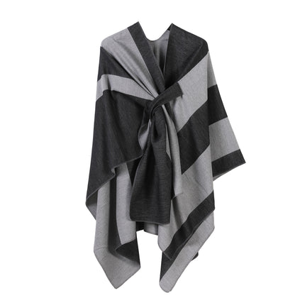 Jiangnan Watertown Knitted Shawl High-end Ethnic Style Cloak Western Sichuan Yunnan Travel Wear Imitation Cashmere Cape Women