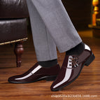 Brown leather cotton shoes / 38