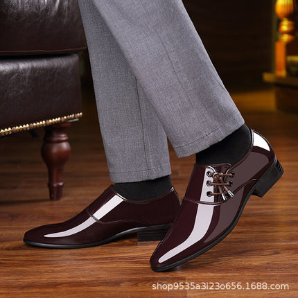 Factory Supply Business Formal Wear Glossy High-End Casual Trendy Summer Hollow Sandals Versatile Men's Shoes