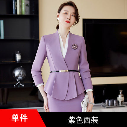 Cross-border new professional suit temperament high-end work clothes women commute to work jewelry sales hotel front desk tooling
