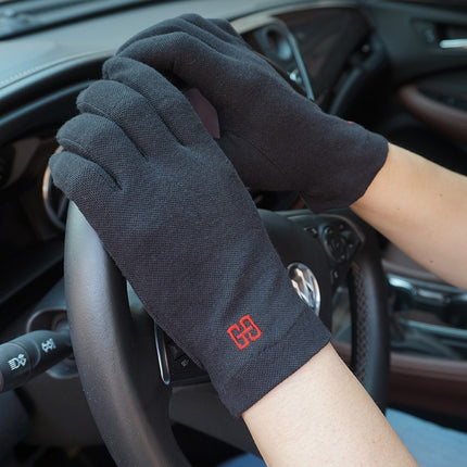 Men's Cotton Gloves Wholesale Spring, Summer and Autumn Non-slip Sunscreen Thin Gloves Driving Sweat-absorbent Breathable Touch Screen Gloves