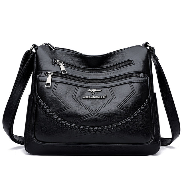 Bags for Women 2025 New Style Mom Bag Versatile Fashionable Shoulder Bag Soft Leather Middle-Aged Ladies Large Capacity Crossbody Bag Pu