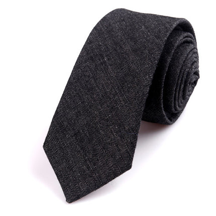 Korean Style Groom Best Man Casual Fashion Tie Groom Tie Men's Business Cotton Tie Men's Printed Tie