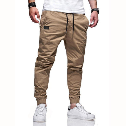 AliExpress New Men's Tether Loose Tooling Ankle Pants Foreign Trade Casual Youth Fashion Casual Sports Pants