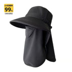 Mask neck guard fisherman [black]