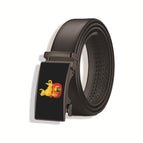 Cow two-layer cowhide alloy 3D buckle