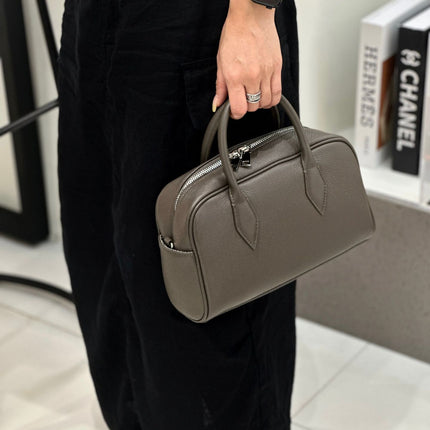 Korean Style First-Layer Cowhide Soft Leather Satchel Pillow Bag 2025 Spring New Fashion Versatile Casual Shoulder Crossbody Bag
