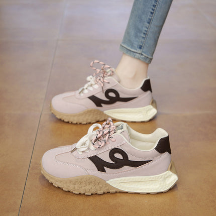 Fashion Casual All-match German Training Shoes Women's 2025 Spring New Thick-soled Sports Lightweight Shock-absorbing Sports Running Shoes Trendy