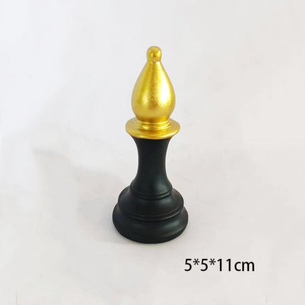 Creative home decoration chess resin decoration window home decoration black white chess ornaments