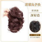 (dark brown) grab clip flower bud ball head