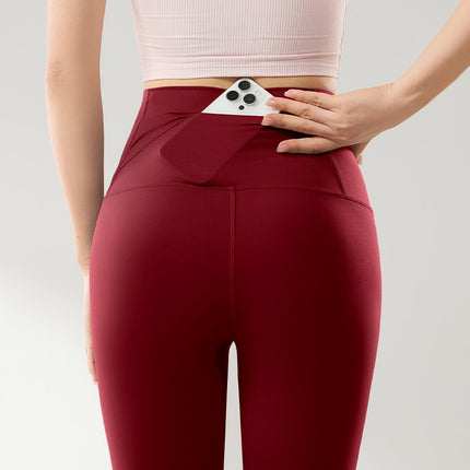 Sports Peach Yoga Pants, Hip-Lifting Tight Training Leggings, Fitness Cycling Running Quick-Dry Sun-Protection Women's Summer Pants, Can Be Worn Outside