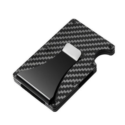 RFID Credit Card Holder Carbon Fiber Card Holder Anti-degaussing Men's Multifunctional Wallet Card Holder Card Holder Anti-theft Box