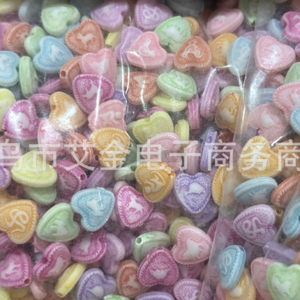 Plastic Washed Marine Series Shell Starfish Small Fish Kids Toy Beaded Bracelet Necklace Beaded Accessories Wholesale