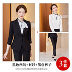 Black suit + pants + shirt / S