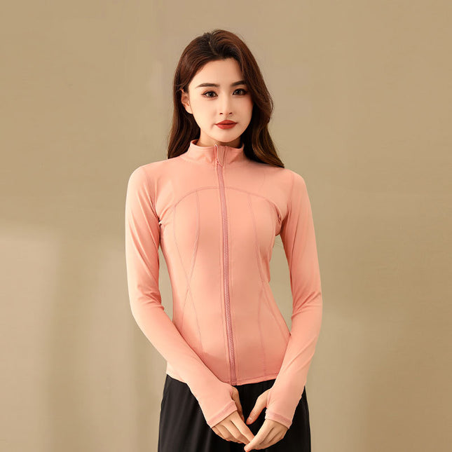 Lulu Badminton Slim-fit Sports Top Women's 2024 Autumn and Winter New Running High-end Long-sleeved Fitness Yoga Clothes