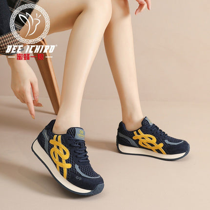 Bee Wolf Flagship Store German Training Shoes Women's Autumn/Winter New Retro Super Popular Forrest Gump Shoes Versatile Sports Casual Women's Shoes