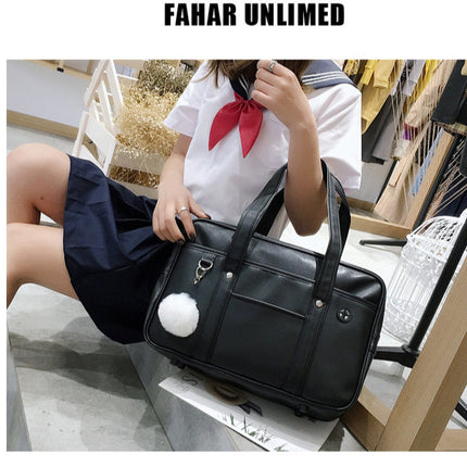 New Japanese Japanese Orthodox JK Dress Bag Single Shoulder PU Women's Simple Comic-Con Student Leisure Crossbody Bag College