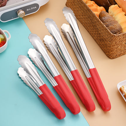 Thickened 304 Stainless Steel Barbecue Clip Hemp Glue Clip Anti-scalding Food Clip Food Clip Multi-purpose Labor-saving Practical Clip