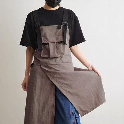 Apron for Women, Korean Style, Fashionable, Suitable for Baristas, Milk Tea Shops, Hair Salons, Nail Salons, Restaurants, Workwear, down Jacket, Casual Workwear
