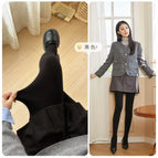 Plain black with feet / 260g [80- 72.5kg ] fleece leggings
