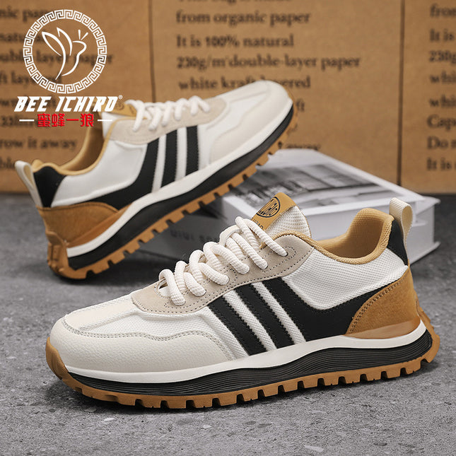 Bee Wolf Flagship Store European New Spring/Summer Men's Shoes Soft Elastic Running Mesh Retro Sports Casual Forrest Gump Shoes