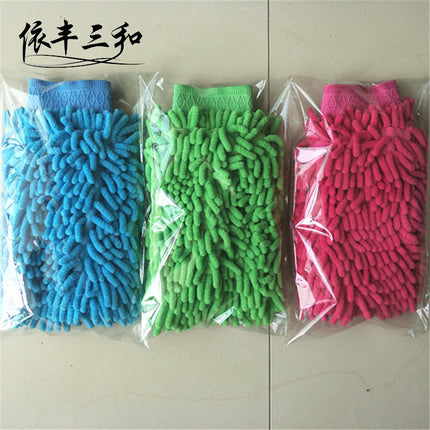 Chenille Double-Sided Car Wash Gloves Coral Insect Thickeneded 60g Car Wash Cleaning Supplies Car Rag Manufacturer Wholesale